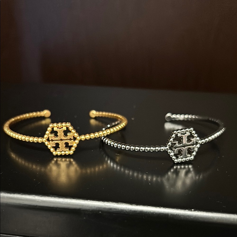 Tory Burch Gold and Silver Bracelets